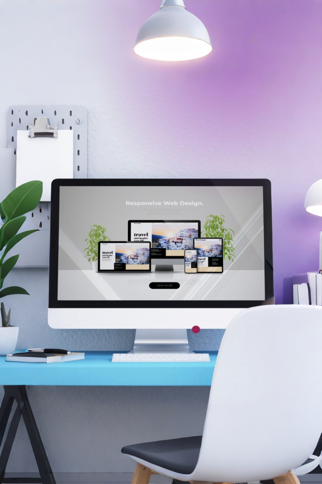 Computer monitor displaying responsive website design examples by Gynesis Photography, which builds service based businesses in Pretoria, Gauteng, South Africa